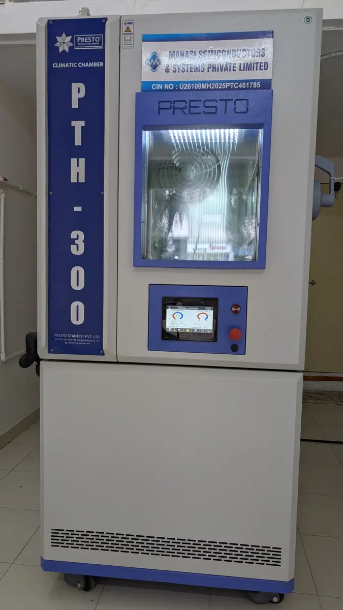 Environmental test chamber control panel at MSASPL